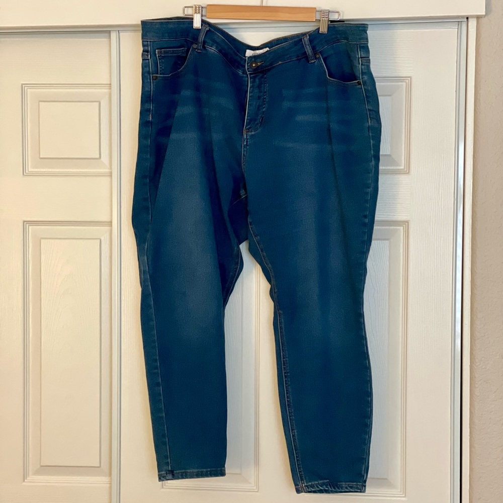 Ellen Tracy Lizette Skinny Jeans Mid-Rise Medium Wash 24W